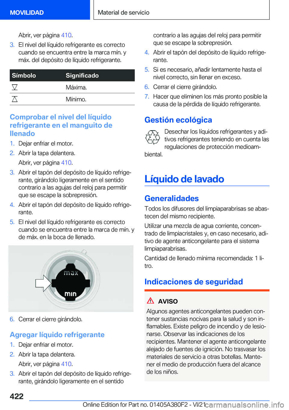 BMW 5 SERIES 2022  Manuales de Empleo (in Spanish) �A�b�r�i�r�,��v�e�r��p�