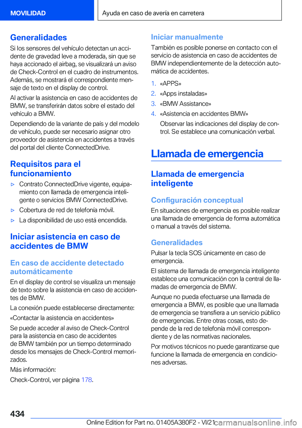 BMW 5 SERIES 2022  Manuales de Empleo (in Spanish) �G�e�n�e�r�a�l�i�d�a�d�e�s
�S�i��l�o�s��s�e�n�s�o�r�e�s��d�e�l��v�e�h�