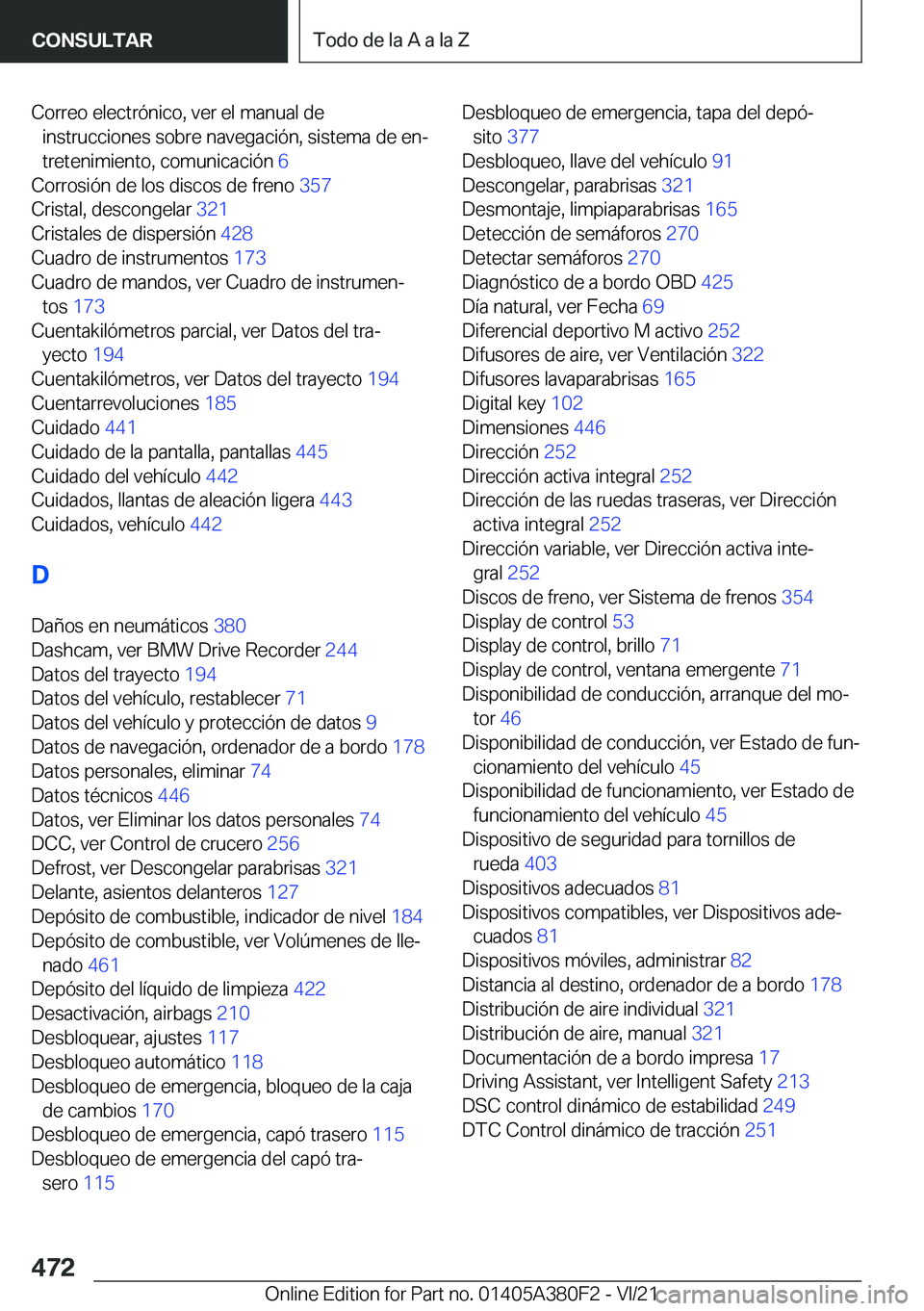 BMW 5 SERIES 2022  Manuales de Empleo (in Spanish) �C�o�r�r�e�o��e�l�e�c�t�r�