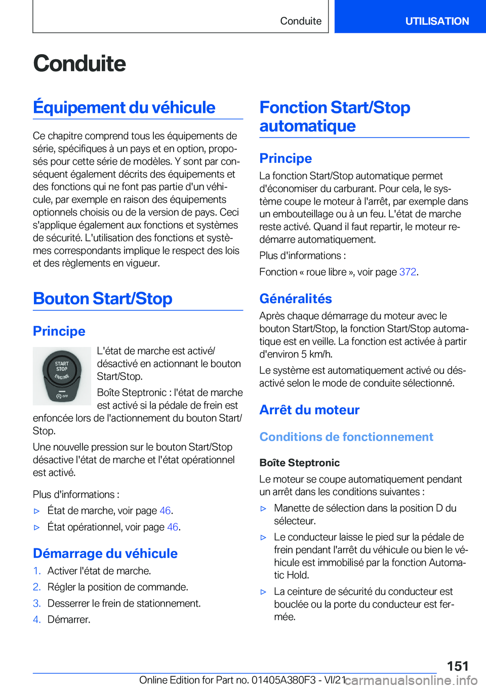BMW 5 SERIES 2022  Notices Demploi (in French) �C�o�n�d�u�i�t�e�