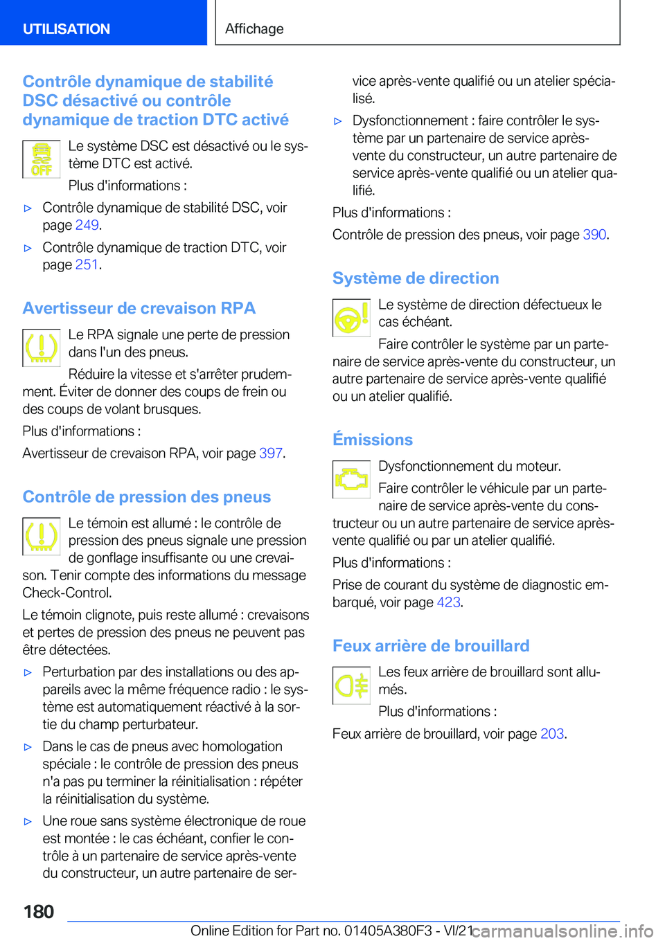 BMW 5 SERIES 2022  Notices Demploi (in French) �C�o�n�t�r�