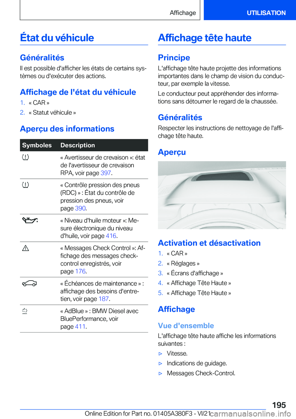 BMW 5 SERIES 2022  Notices Demploi (in French) �