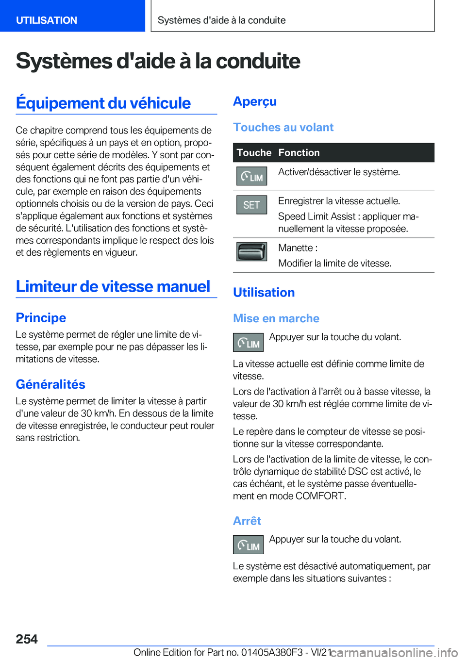 BMW 5 SERIES 2022  Notices Demploi (in French) �S�y�s�t�è�m�e�s��d�'�a�i�d�e��