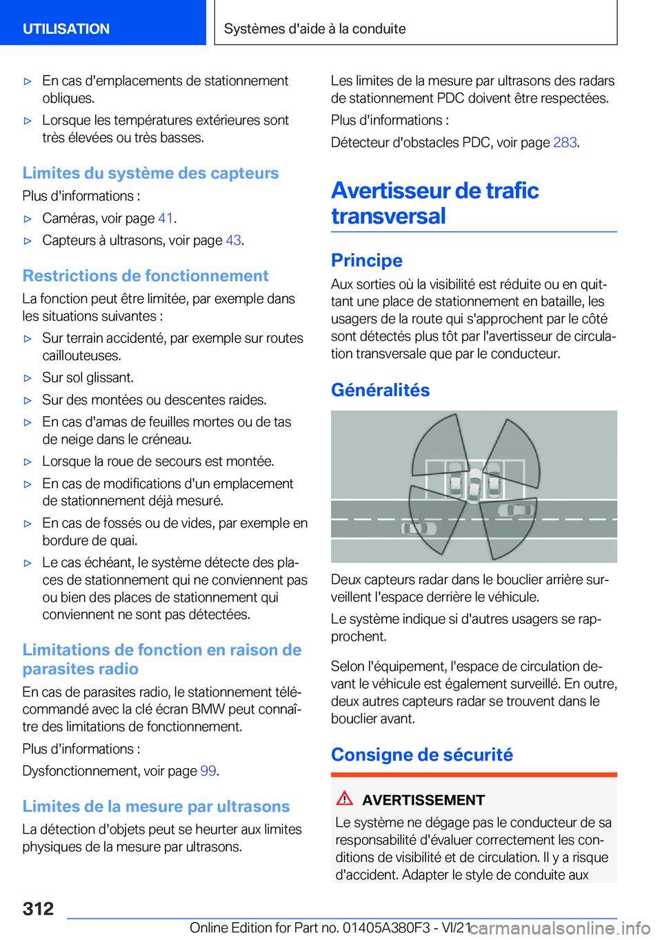 BMW 5 SERIES 2022  Notices Demploi (in French) 'x�E�n��c�a�s��d�'�e�m�p�l�a�c�e�m�e�n�t�s��d�e��s�t�a�t�i�o�n�n�e�m�e�n�t
�o�b�l�i�q�u�e�s�.'x�L�o�r�s�q�u�e��l�e�s��t�e�m�p�é�r�a�t�u�r�e�s��e�x�t�é�r�i�e�u�r�e�s��s�o�n�t �t�r