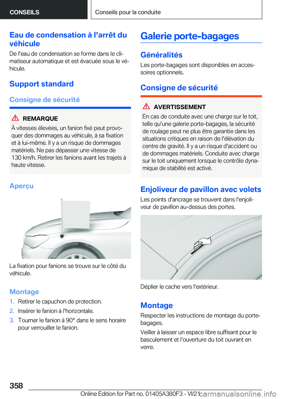 BMW 5 SERIES 2022  Notices Demploi (in French) �E�a�u��d�e��c�o�n�d�e�n�s�a�t�i�o�n��