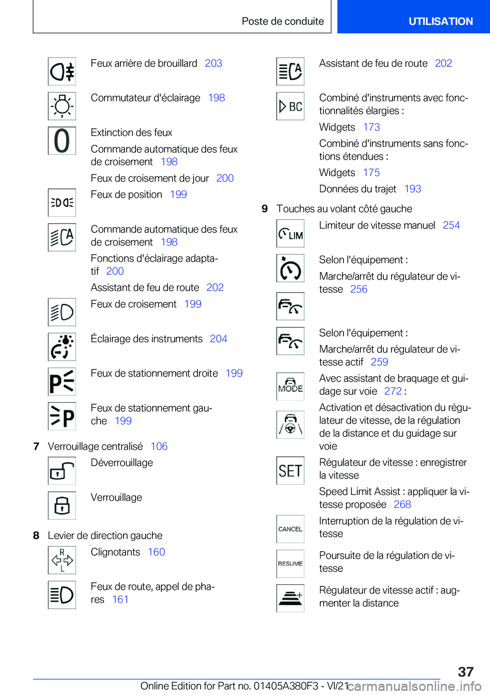 BMW 5 SERIES 2022  Notices Demploi (in French) �F�e�u�x��a�r�r�i�è�r�e��d�e��b�r�o�u�i�l�l�a�r�d\_�2�0�3�C�o�m�m�u�t�a�t�e�u�r��d�'�é�c�l�a�i�r�a�g�e\_ �1�9�8�E�x�t�i�n�c�t�i�o�n��d�e�s��f�e�u�x
�C�o�m�m�a�n�d�e��a�u�t�o�m�a�t�i�q