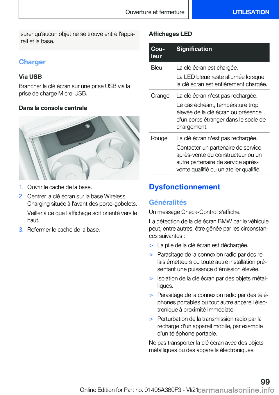 BMW 5 SERIES 2022  Notices Demploi (in French) �s�u�r�e�r��q�u�'�a�u�c�u�n��o�b�j�e�t��n�e��s�e��t�r�o�u�v�e��e�n�t�r�e��l�'�a�p�p�aj
�r�e�i�l��e�t��l�a��b�a�s�e�.
�C�h�a�r�g�e�r
�V�i�a��U�S�B
�B�r�a�n�c�h�e�r��l�a��c�l�é��