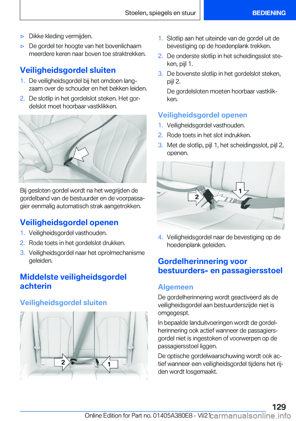 BMW 5 SERIES 2022  Instructieboekjes (in Dutch) 'x�D�i�k�k�e��k�l�e�d�i�n�g��v�e�r�m�i�j�d�e�n�.'x�D�e��g�o�r�d�e�l��t�e�r��h�o�o�g�t�e��v�a�n��h�e�t��b�o�v�e�n�l�i�c�h�a�a�m�m�e�e�r�d�e�r�e��k�e�r�e�n��n�a�a�r��b�o�v�e�n��t�o�e