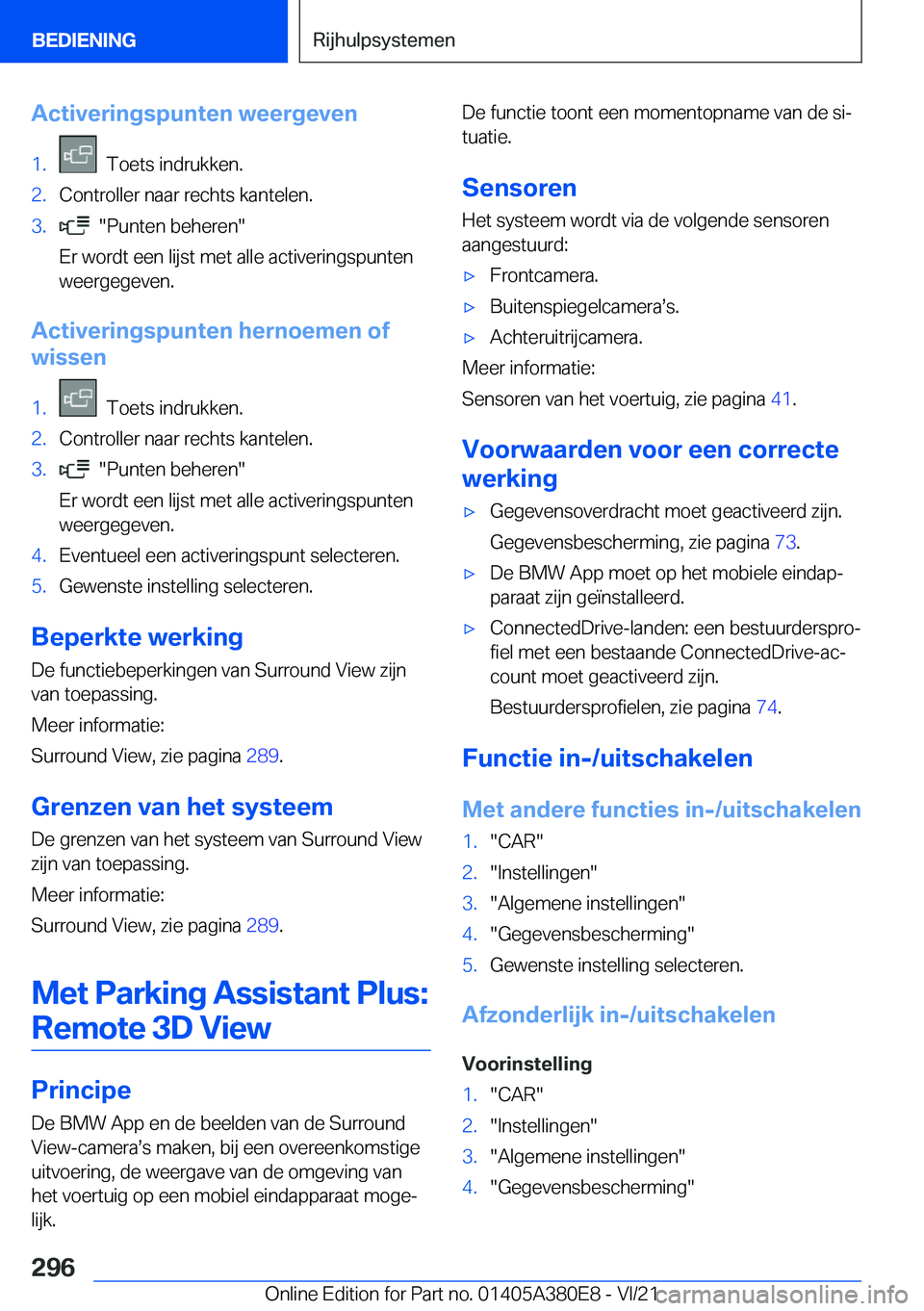 BMW 5 SERIES 2022  Instructieboekjes (in Dutch) �A�c�t�i�v�e�r�i�n�g�s�p�u�n�t�e�n��w�e�e�r�g�e�v�e�n�1�.���T�o�e�t�s��i�n�d�r�u�k�k�e�n�.�2�.�C�o�n�t�r�o�l�l�e�r��n�a�a�r��r�e�c�h�t�s��k�a�n�t�e�l�e�n�.�3�.����P�u�n�t�e�n��b�e�h�e�r�e�n