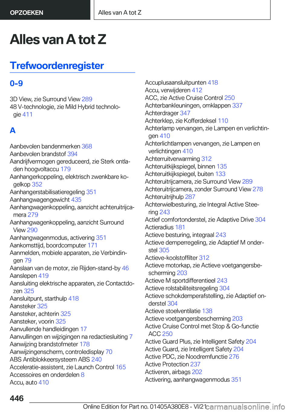 BMW 5 SERIES 2022  Instructieboekjes (in Dutch) �A�l�l�e�s��v�a�n��A��t�o�t��Z
�T�r�e�f�w�o�o�r�d�e�n�r�e�g�i�s�t�e�r�0�-�9
�3�D��V�i�e�w�,��z�i�e��S�u�r�r�o�u�n�d��V�i�e�w� �2�8�9�
�4�8��V�-�t�e�c�h�n�o�l�o�g�i�e�,��z�i�e��M�i�l�d��H