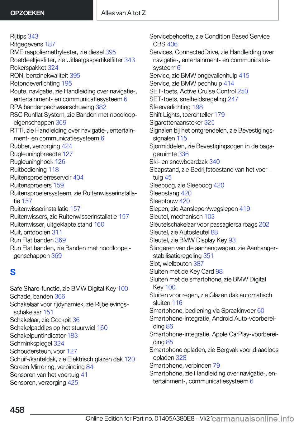 BMW 5 SERIES 2022  Instructieboekjes (in Dutch) �R�i�j�t�i�p�s��3�4�3�
�R�i�t�g�e�g�e�v�e�n�s� �1�8�7�
�R�M�E��r�a�a�p�o�l�i�e�m�e�t�h�y�l�e�s�t�e�r�,��z�i�e��d�i�e�s�e�l� �3�9�5�
�R�o�e�t�d�e�e�l�t�j�e�s�f�i�l�t�e�r�,��z�i�e��U�i�t�l�a�