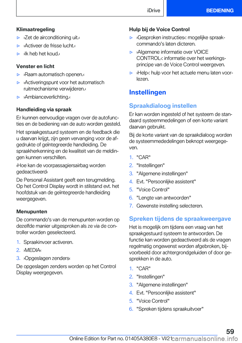 BMW 5 SERIES 2022  Instructieboekjes (in Dutch) �K�l�i�m�a�a�t�r�e�g�e�l�i�n�g'x