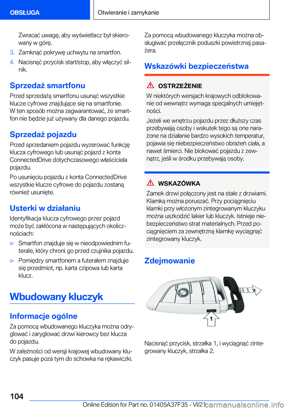 BMW 5 SERIES 2022  Instrukcja obsługi (in Polish) �Z�w�r�a�c�a�