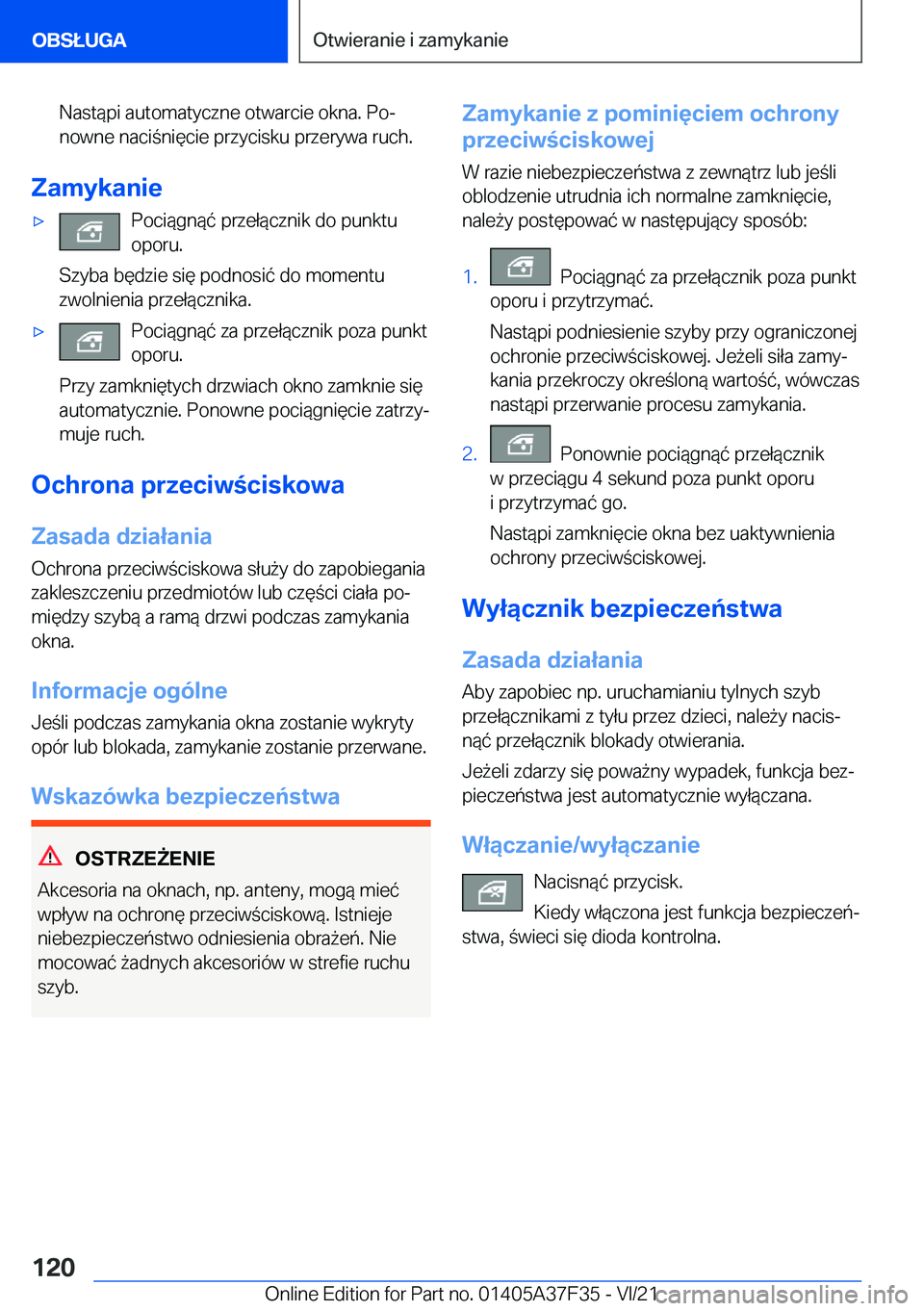 BMW 5 SERIES 2022  Instrukcja obsługi (in Polish) �N�a�s�t�