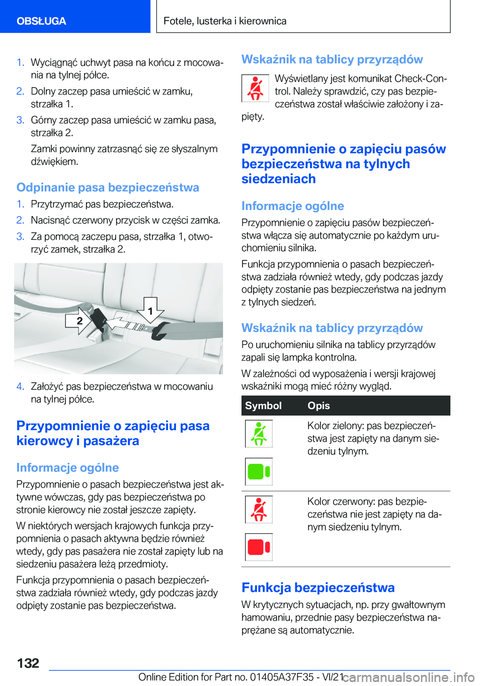 BMW 5 SERIES 2022  Instrukcja obsługi (in Polish) �1�.�W�y�c�i�