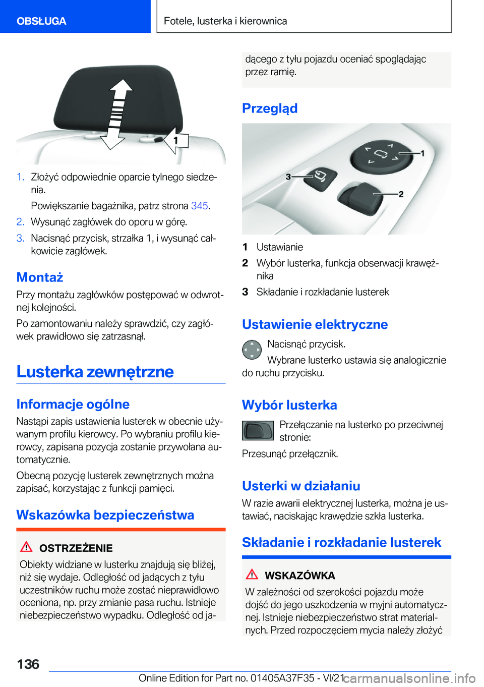 BMW 5 SERIES 2022  Instrukcja obsługi (in Polish) �1�.�Z�ł�o9�y�