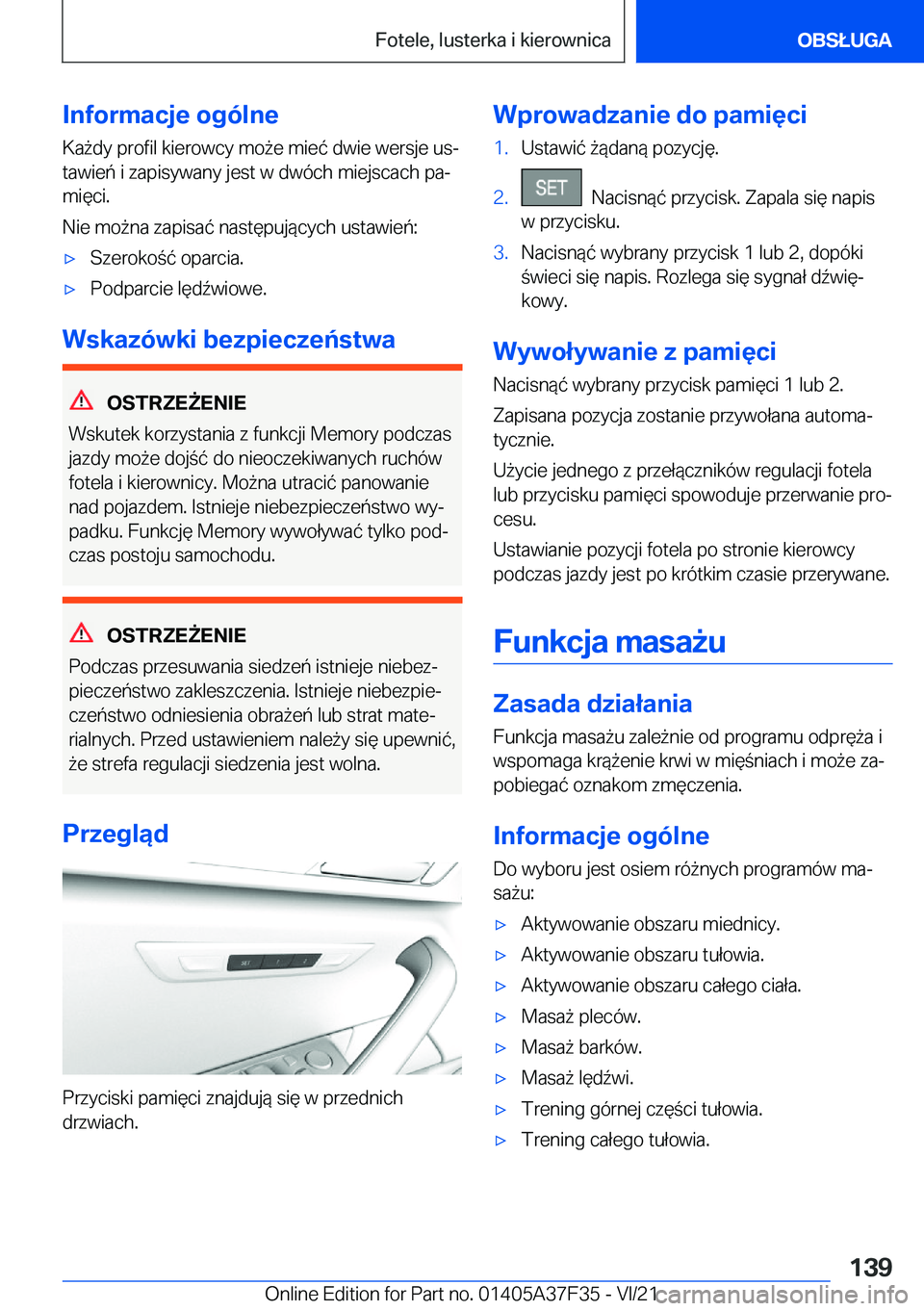 BMW 5 SERIES 2022  Instrukcja obsługi (in Polish) �I�n�f�o�r�m�a�c�j�e��o�g�