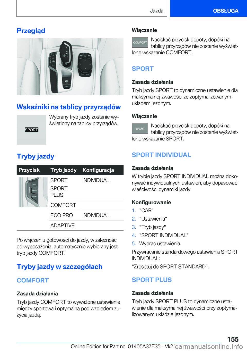 BMW 5 SERIES 2022  Instrukcja obsługi (in Polish) �P�r�z�e�g�l�ą�d
�W�s�k�a7�n�i�k�i��n�a��t�a�b�l�i�c�y��p�r�z�y�r�z�ą�d�