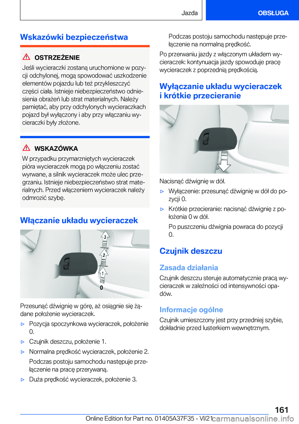BMW 5 SERIES 2022  Instrukcja obsługi (in Polish) �W�s�k�a�z�