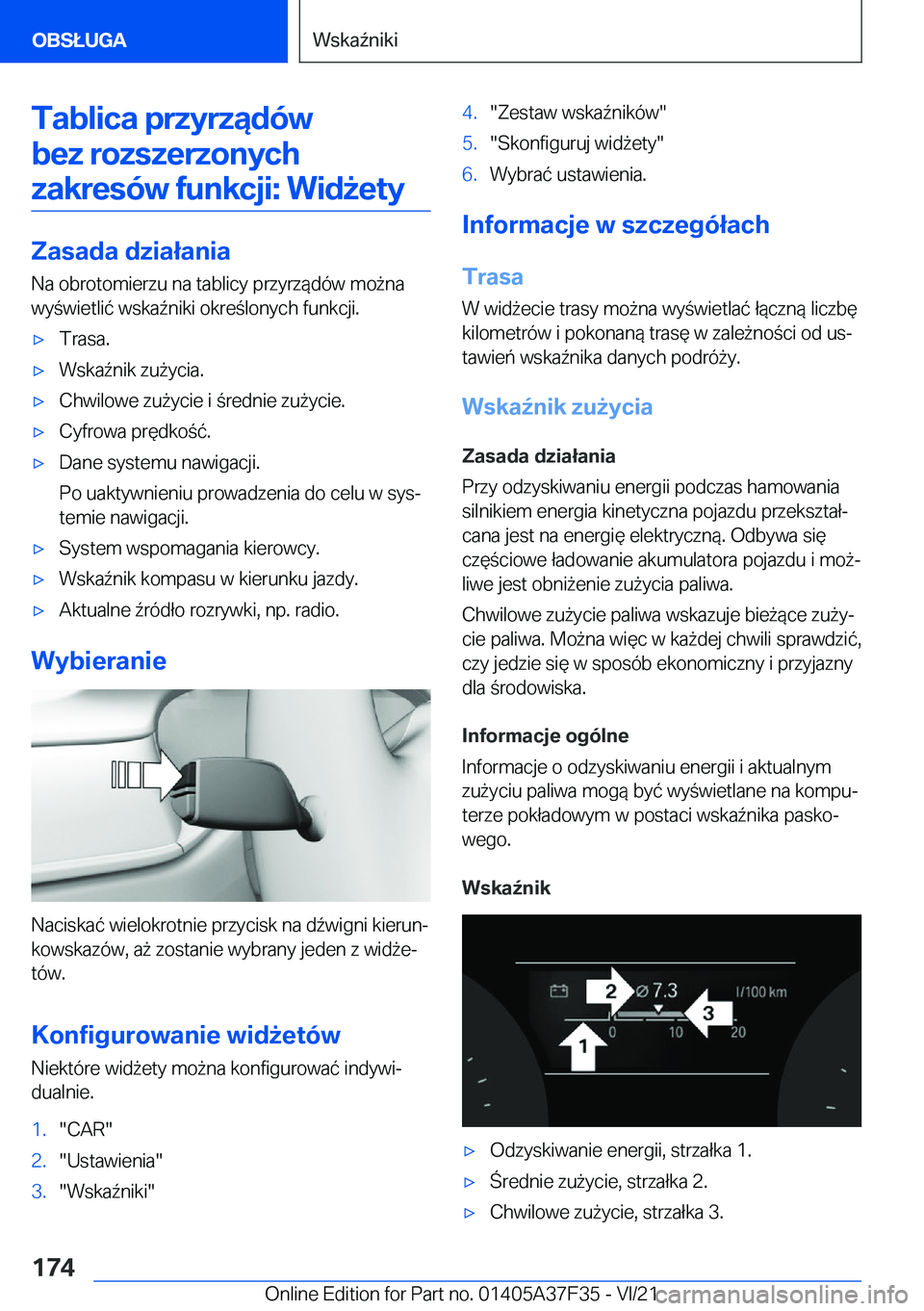 BMW 5 SERIES 2022  Instrukcja obsługi (in Polish) �T�a�b�l�i�c�a��p�r�z�y�r�z�ą�d�