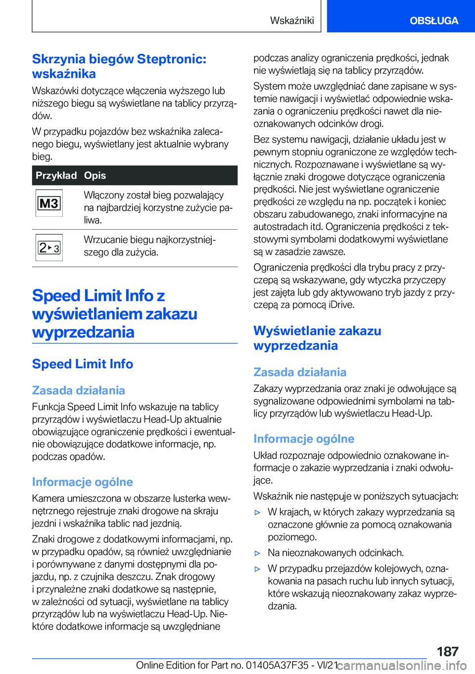 BMW 5 SERIES 2022  Instrukcja obsługi (in Polish) �S�k�r�z�y�n�i�a��b�i�e�g�