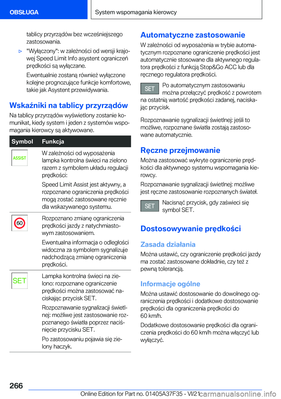 BMW 5 SERIES 2022  Instrukcja obsługi (in Polish) �t�a�b�l�i�c�y��p�r�z�y�r�z�