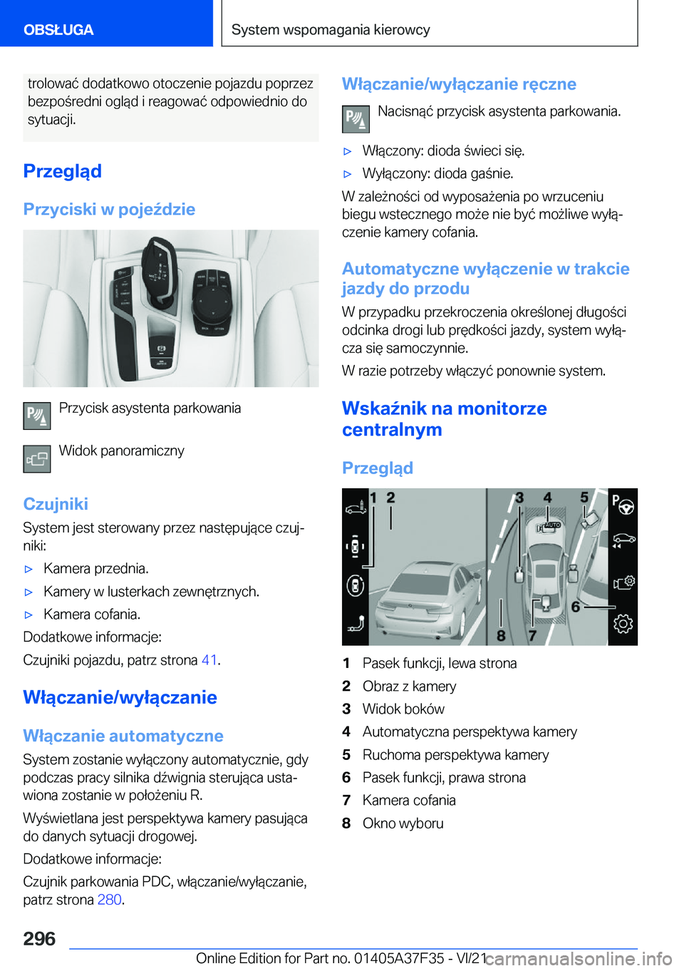 BMW 5 SERIES 2022  Instrukcja obsługi (in Polish) �t�r�o�l�o�w�a�