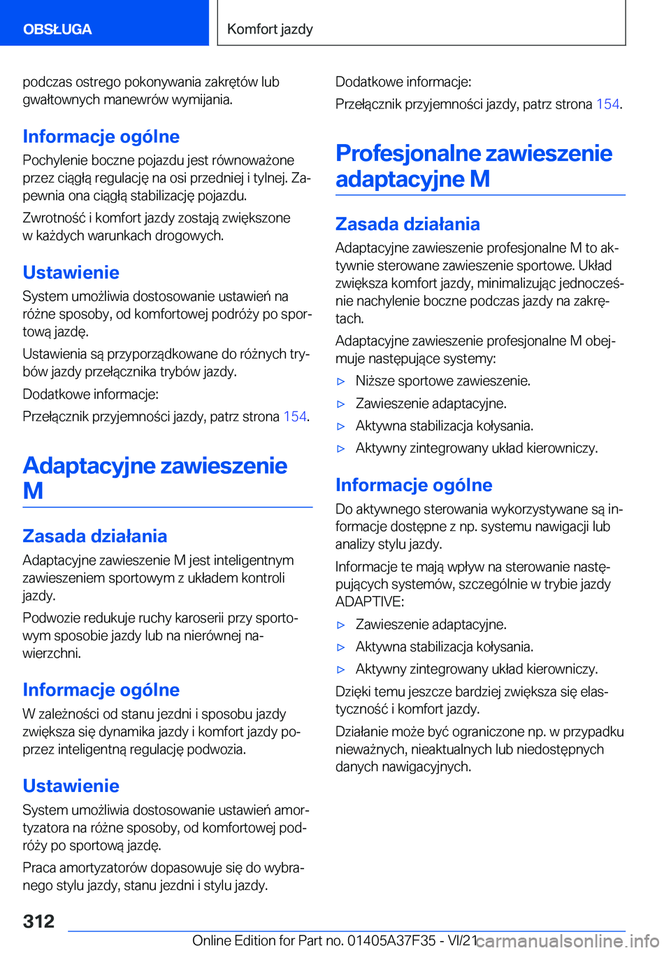 BMW 5 SERIES 2022  Instrukcja obsługi (in Polish) �p�o�d�c�z�a�s��o�s�t�r�e�g�o��p�o�k�o�n�y�w�a�n�i�a��z�a�k�r�