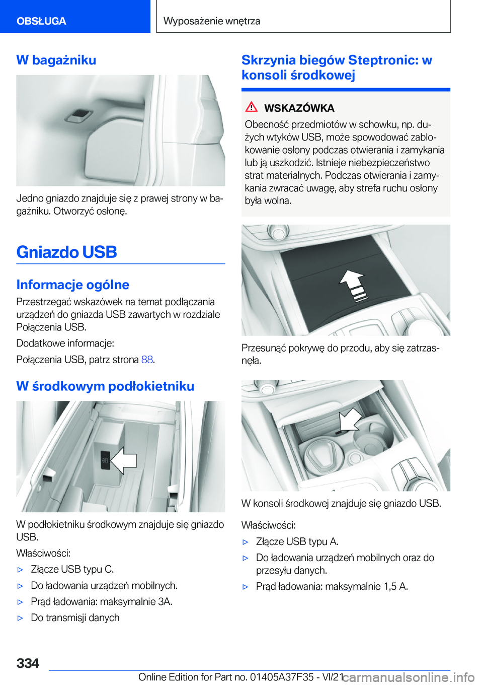 BMW 5 SERIES 2022  Instrukcja obsługi (in Polish) �W��b�a�g�a9�n�i�k�u
�J�e�d�n�o��g�n�i�a�z�d�o��z�n�a�j�d�u�j�e��s�i�