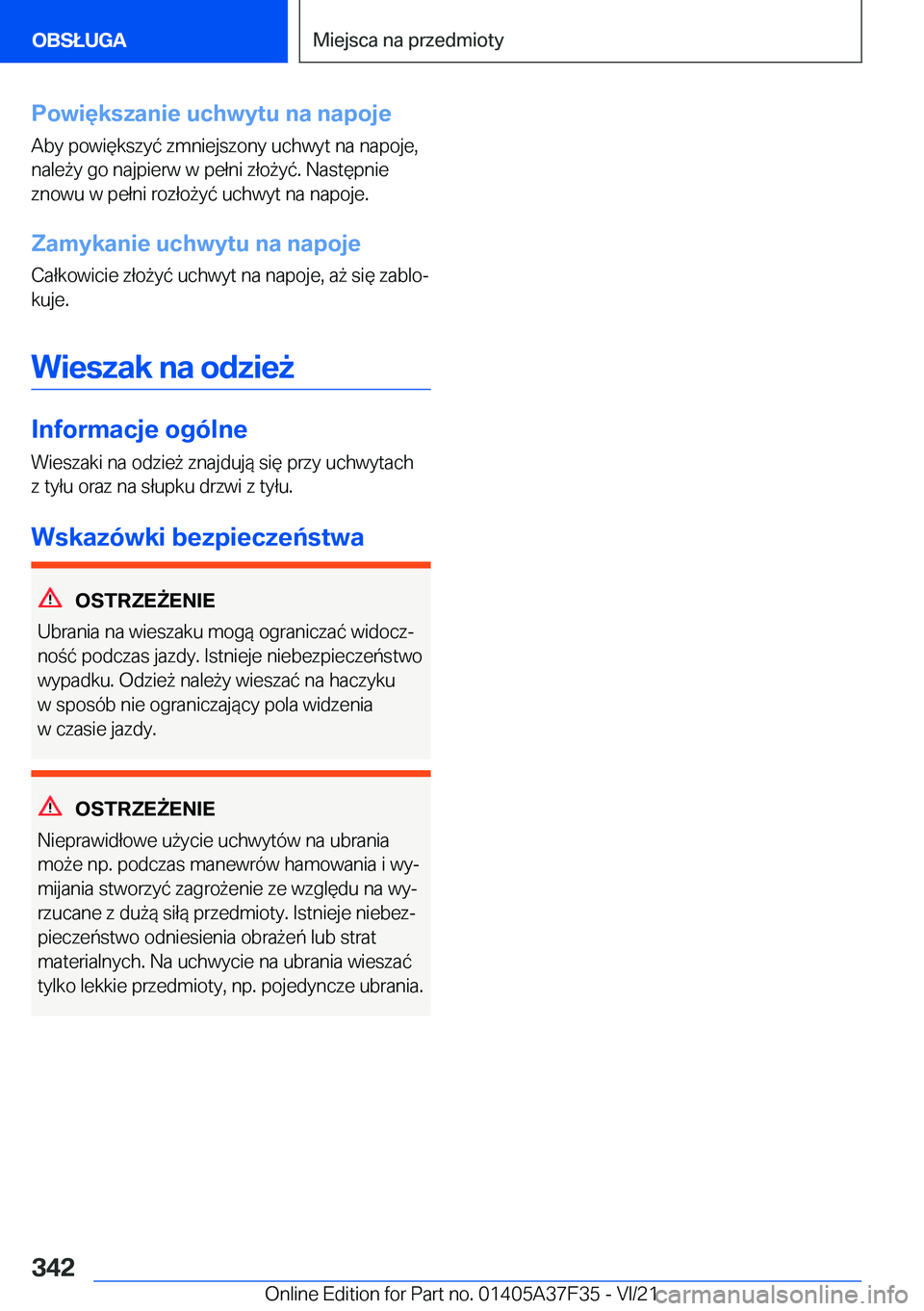 BMW 5 SERIES 2022  Instrukcja obsługi (in Polish) �P�o�w�i�