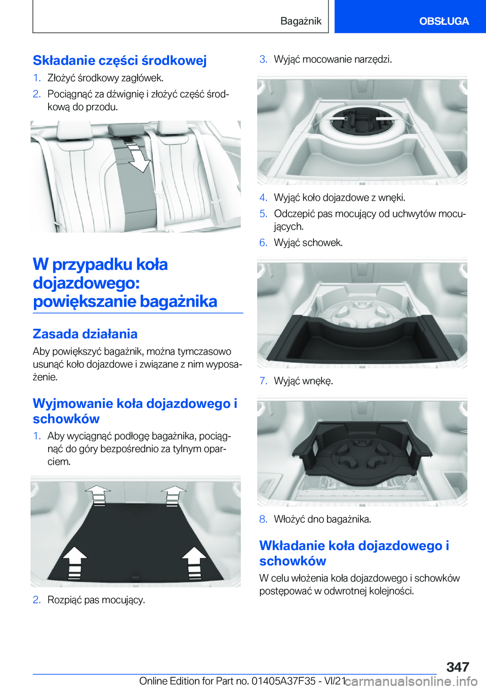 BMW 5 SERIES 2022  Instrukcja obsługi (in Polish) �S�k�ł�a�d�a�n�i�e��c�z�