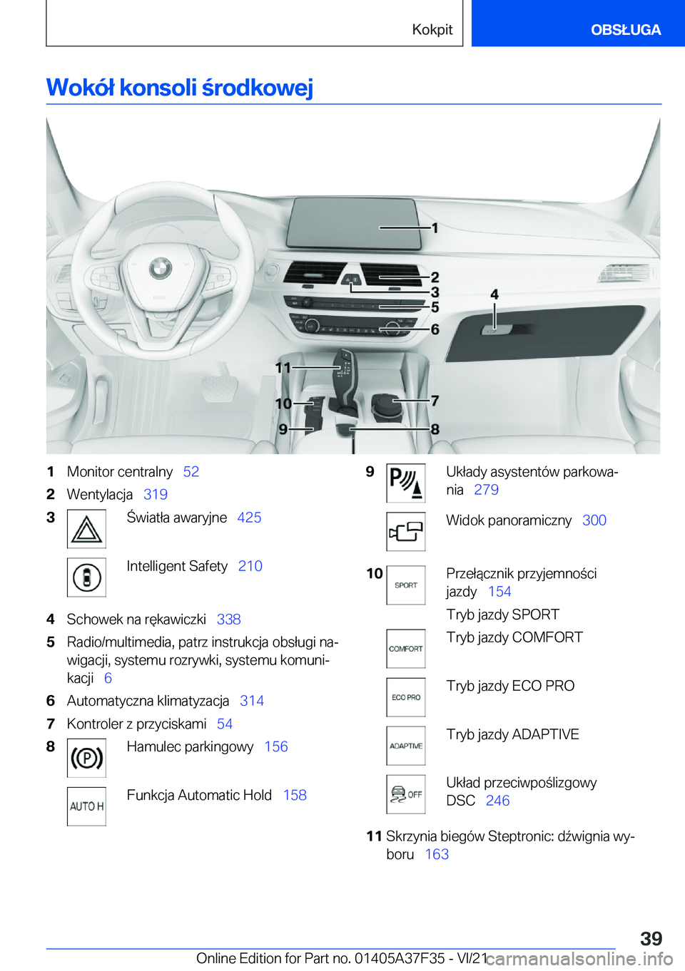 BMW 5 SERIES 2022  Instrukcja obsługi (in Polish) �W�o�k�