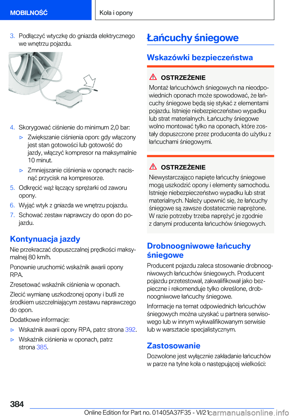 BMW 5 SERIES 2022  Instrukcja obsługi (in Polish) �3�.�P�o�d�ł�