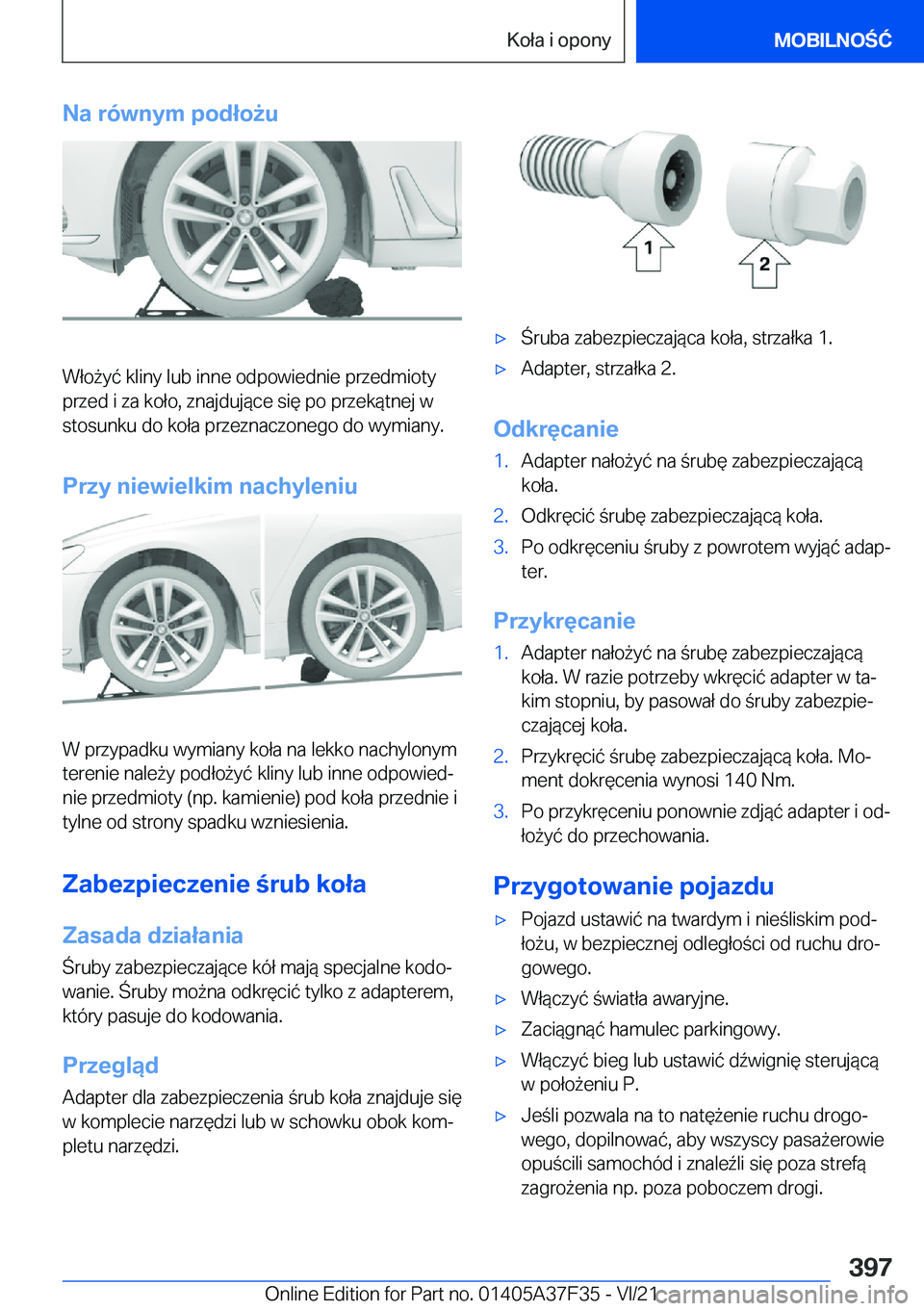 BMW 5 SERIES 2022  Instrukcja obsługi (in Polish) �N�a��r�