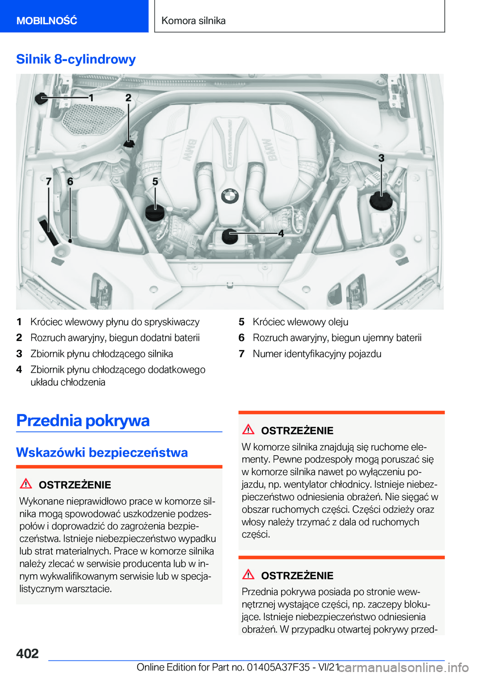 BMW 5 SERIES 2022  Instrukcja obsługi (in Polish) �S�i�l�n�i�k��8�-�c�y�l�i�n�d�r�o�w�y�1�K�r�