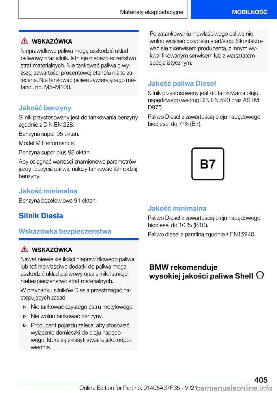 BMW 5 SERIES 2022  Instrukcja obsługi (in Polish) �W�S�K�A�Z�