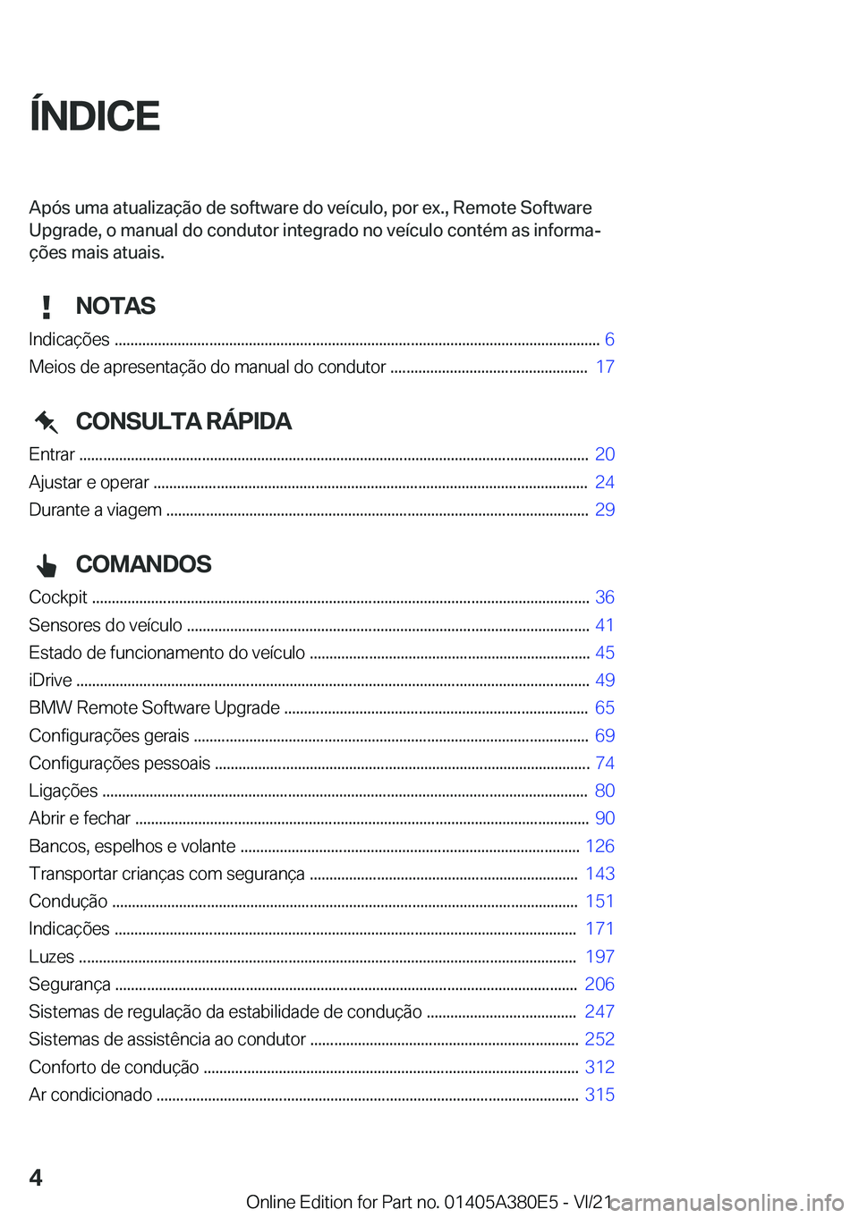 BMW 5 SERIES 2022  Manual do condutor (in Portuguese) �