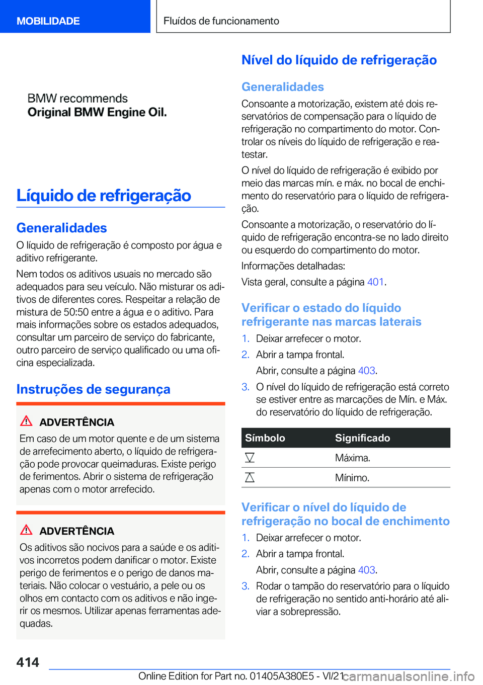 BMW 5 SERIES 2022  Manual do condutor (in Portuguese) �L�