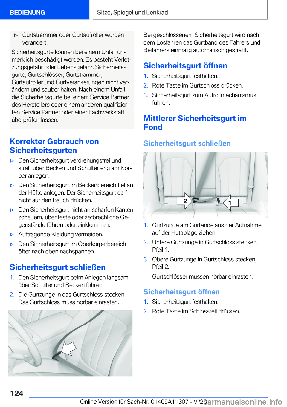 BMW 5 SERIES 2021  Betriebsanleitungen (in German) x�G�u�r�t�s�t�r�a�m�m�e�r��o�d�e�r��G�u�r�t�a�u�f�r�o�l�l�e�r��w�u�r�d�e�n
�v�e�r�
