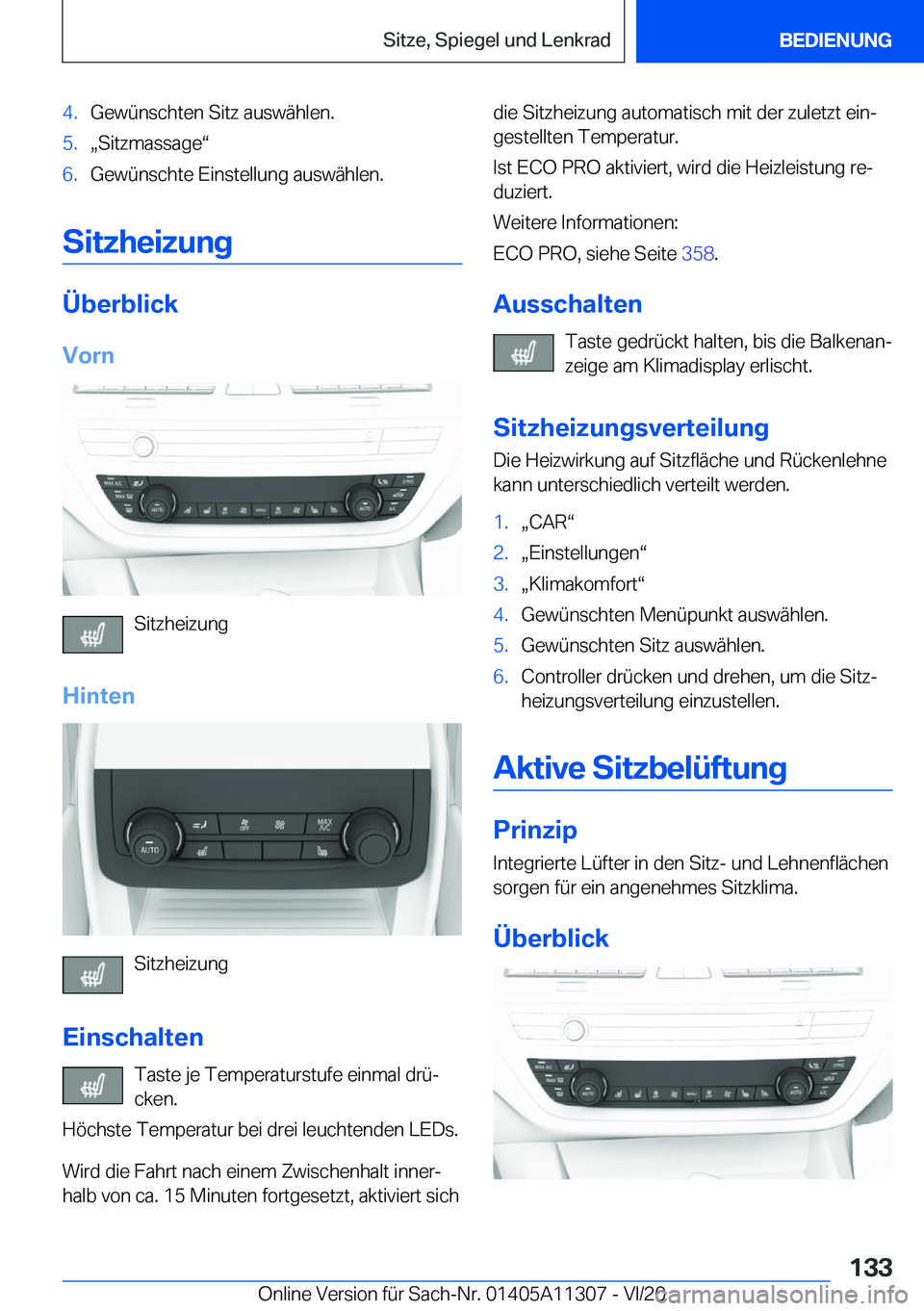 BMW 5 SERIES 2021  Betriebsanleitungen (in German) �4�.�G�e�w�