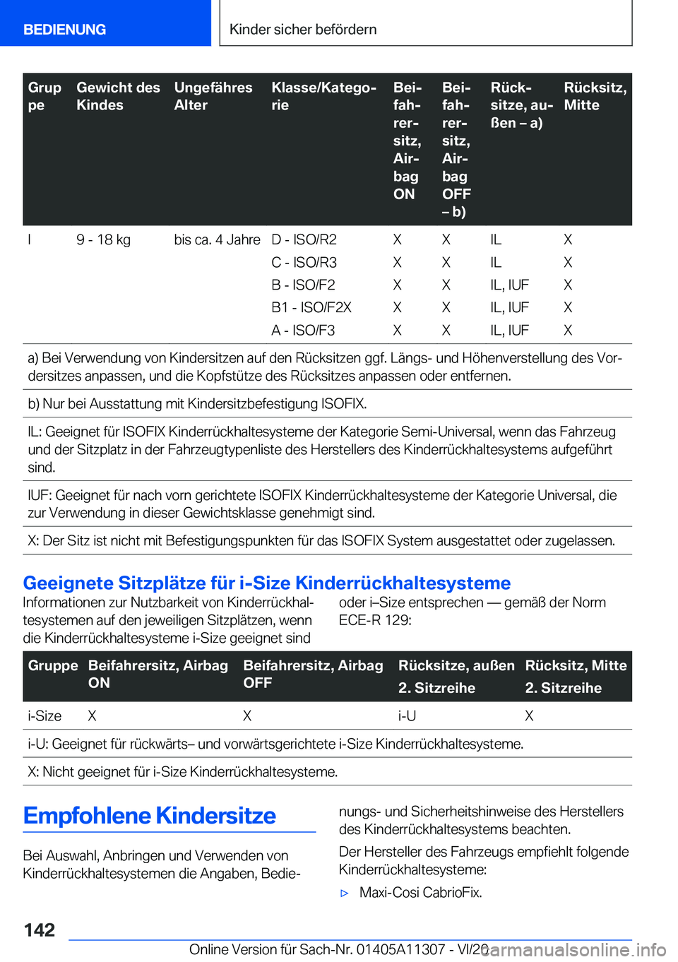 BMW 5 SERIES 2021  Betriebsanleitungen (in German) �G�r�u�p
�p�e�G�e�w�i�c�h�t��d�e�s
�K�i�n�d�e�s�U�n�g�e�f�