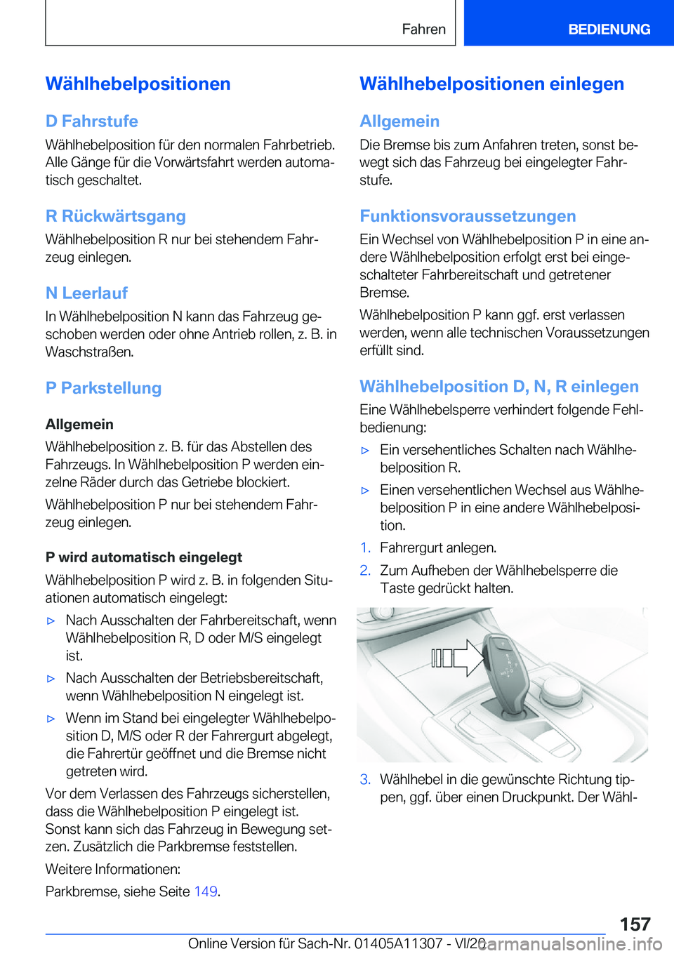 BMW 5 SERIES 2021  Betriebsanleitungen (in German) �W�