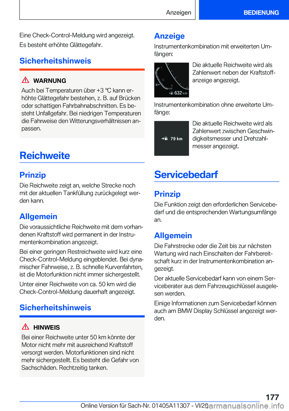 BMW 5 SERIES 2021  Betriebsanleitungen (in German) �E�i�n�e��C�h�e�c�k�-�C�o�n�t�r�o�l�-�M�e�l�d�u�n�g��w�i�r�d��a�n�g�e�z�e�i�g�t�.�E�s��b�e�s�t�e�h�t��e�r�h�