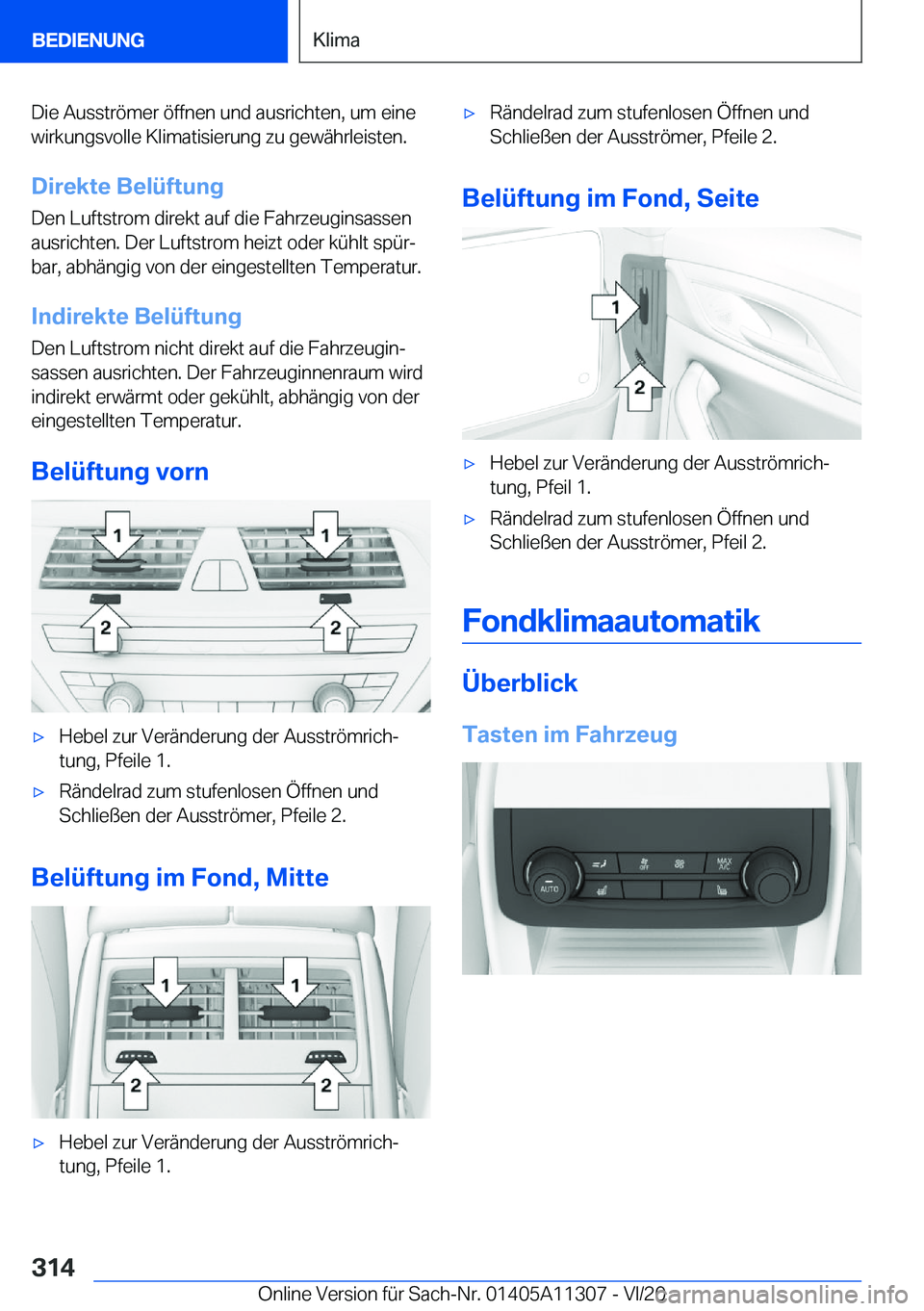 BMW 5 SERIES 2021  Betriebsanleitungen (in German) �D�i�e��A�u�s�s�t�r�