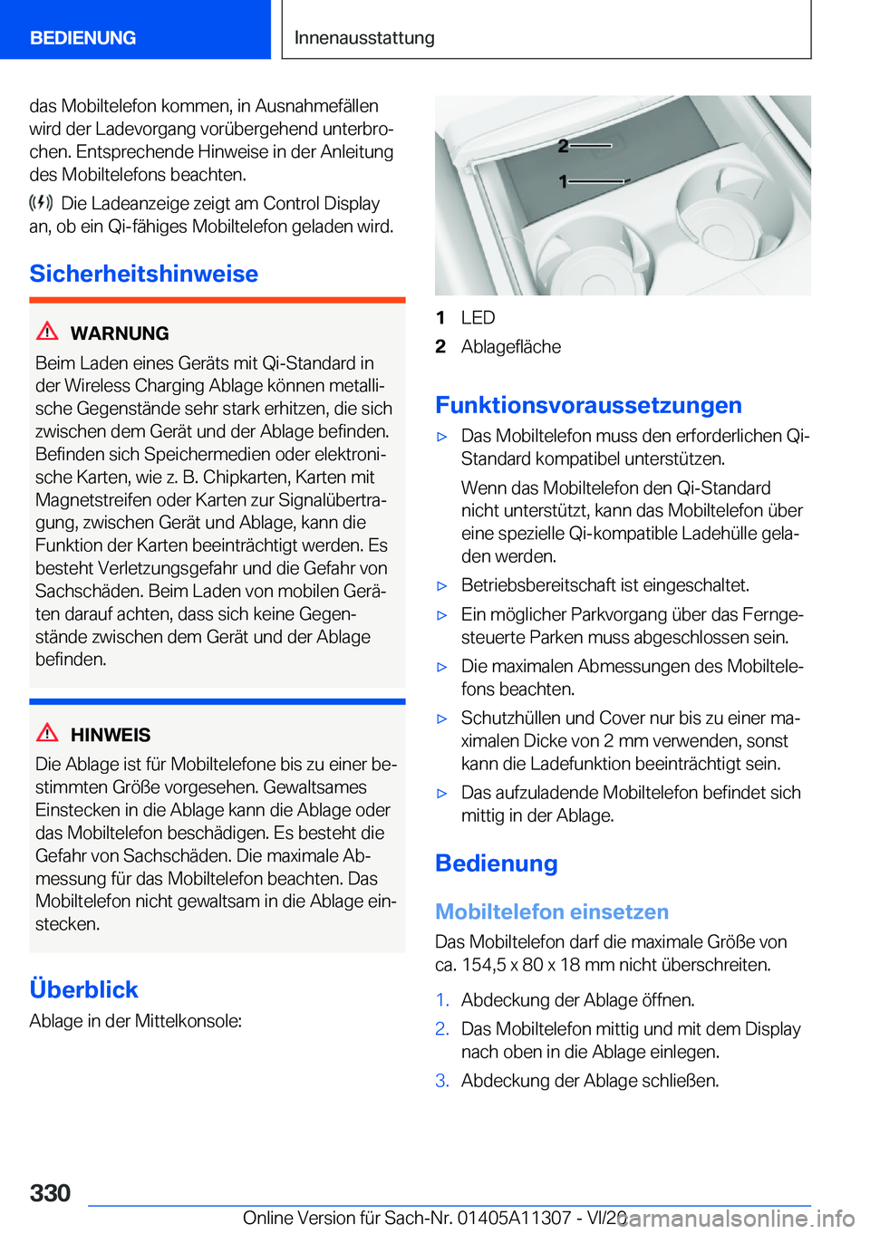 BMW 5 SERIES 2021  Betriebsanleitungen (in German) �d�a�s��M�o�b�i�l�t�e�l�e�f�o�n��k�o�m�m�e�n�,��i�n��A�u�s�n�a�h�m�e�f�