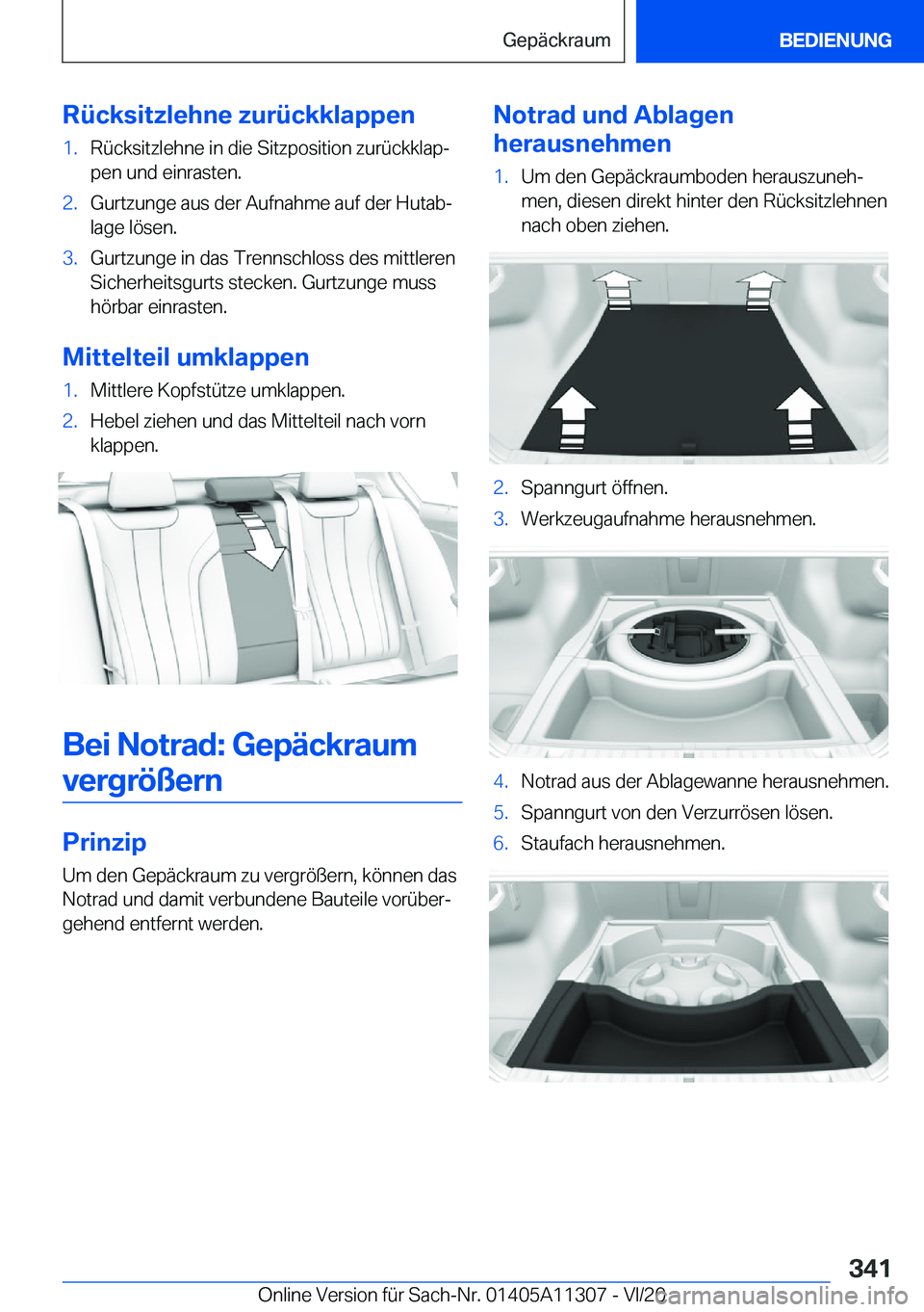 BMW 5 SERIES 2021  Betriebsanleitungen (in German) �R�