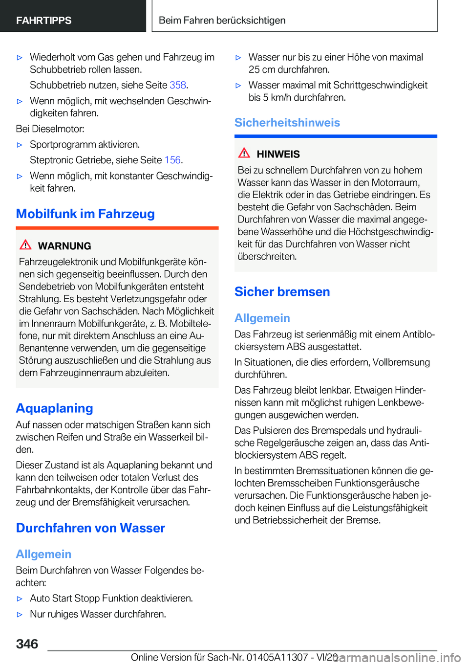 BMW 5 SERIES 2021  Betriebsanleitungen (in German) x�W�i�e�d�e�r�h�o�l�t��v�o�m��G�a�s��g�e�h�e�n��u�n�d��F�a�h�r�z�e�u�g��i�m
�S�c�h�u�b�b�e�t�r�i�e�b��r�o�l�l�e�n��l�a�s�s�e�n�.
�S�c�h�u�b�b�e�t�r�i�e�b��n�u�t�z�e�n�,��s�i�e�h�e��S�e�i�t
