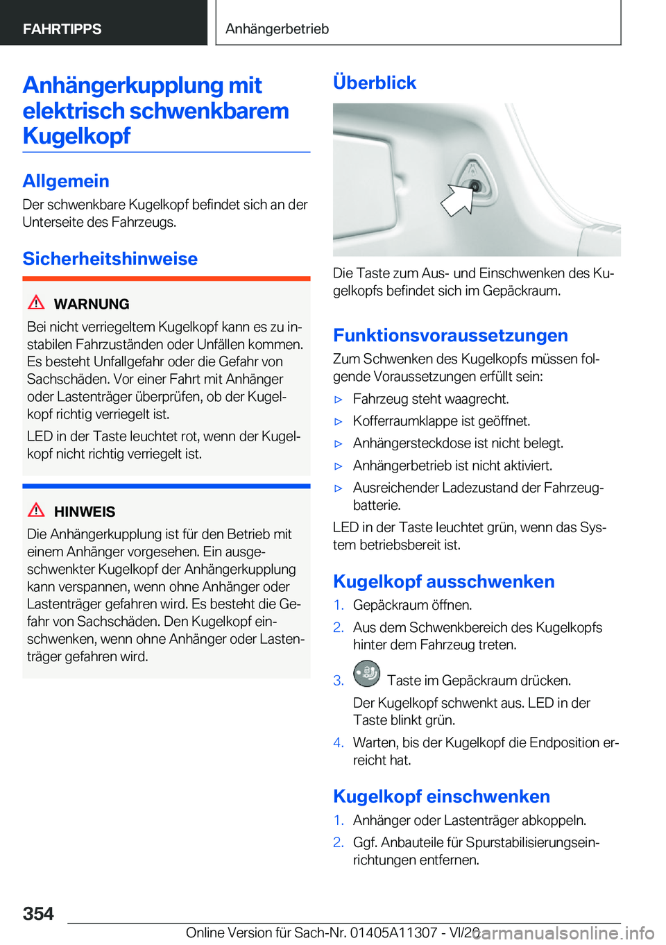 BMW 5 SERIES 2021  Betriebsanleitungen (in German) �A�n�h�