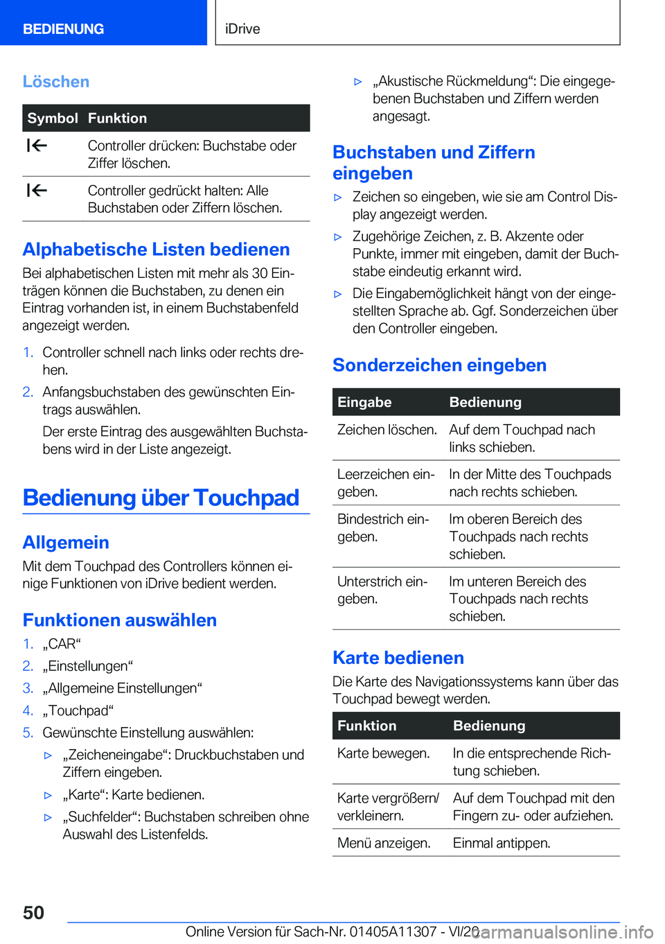 BMW 5 SERIES 2021  Betriebsanleitungen (in German) �L�