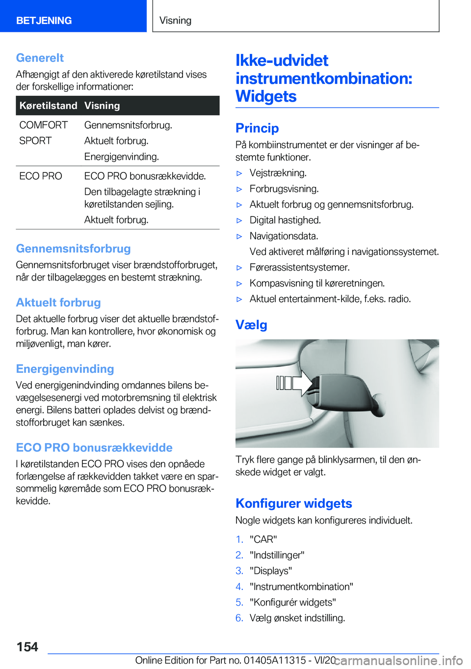 BMW 5 SERIES 2021  InstruktionsbØger (in Danish) �G�e�n�e�r�e�l�t
�A�f�h�æ�n�g�i�g�t��a�f��d�e�n��a�k�t�i�v�e�r�e�d�e��k�